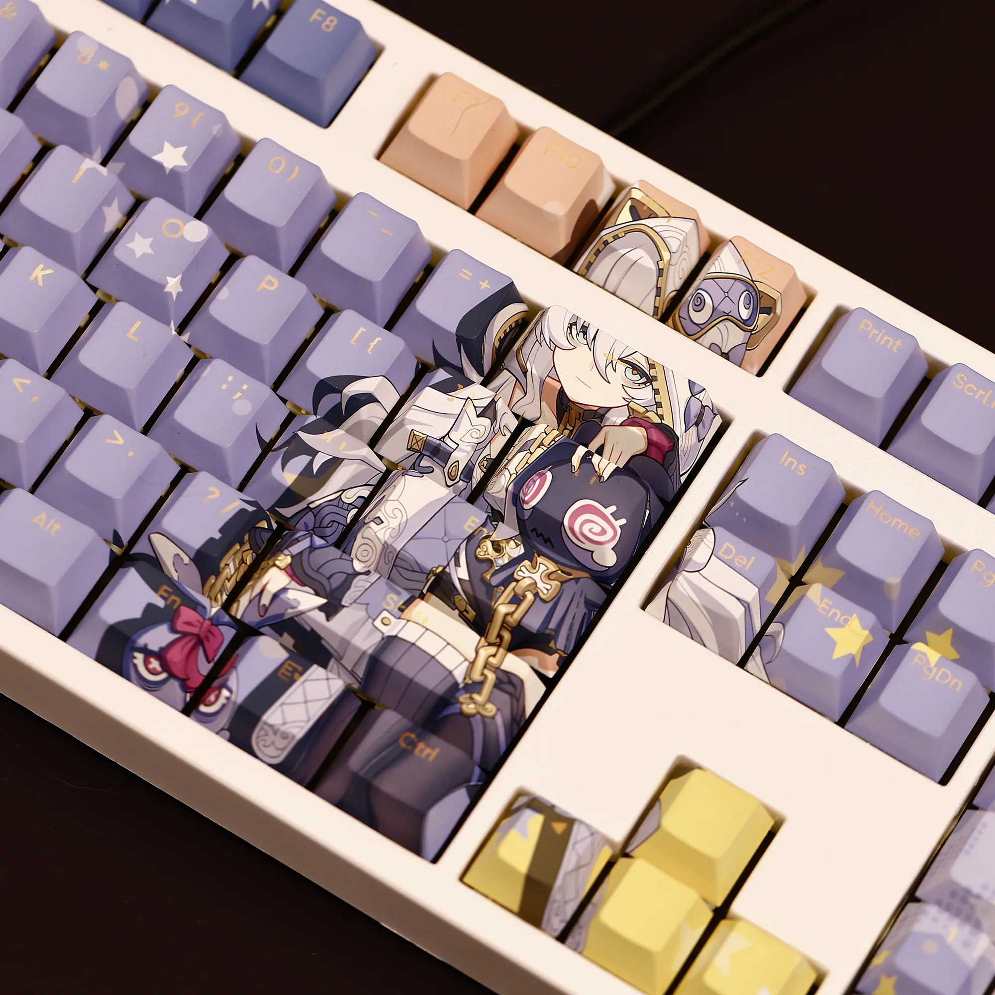 108 tasti/Set Honkai Impact 3 Theresa Keycaps Anime Game Girl Keycaps per MX Switch tastiera meccanica regalo personalizzato fai da te