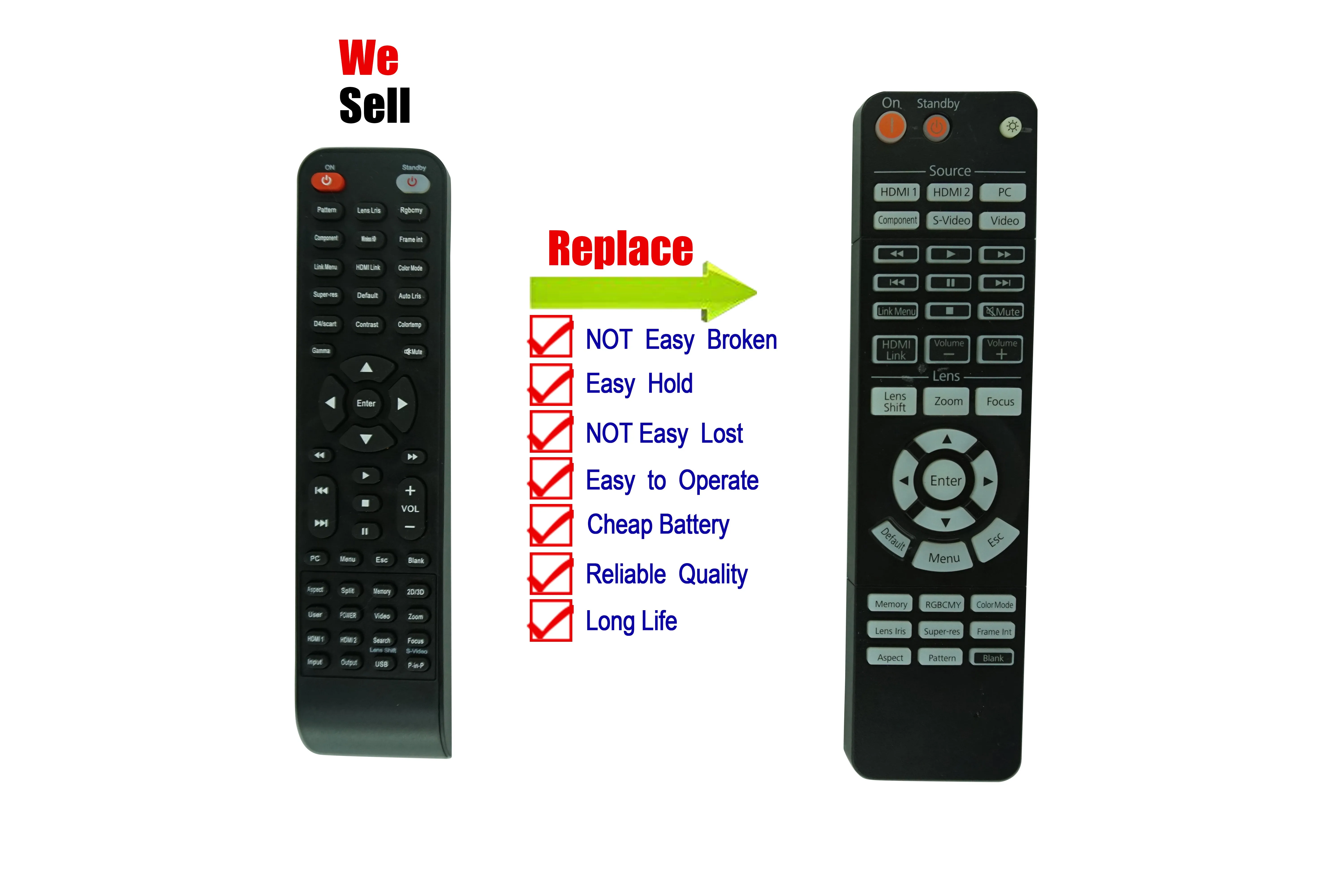 

Remote Control For Epson EH-TW8100W EH-TW9200 EH-TW8200W EH-TW8200 EH-TW7200 EH-TW9200W H527A 3LCD 1080P Home Theater Projector