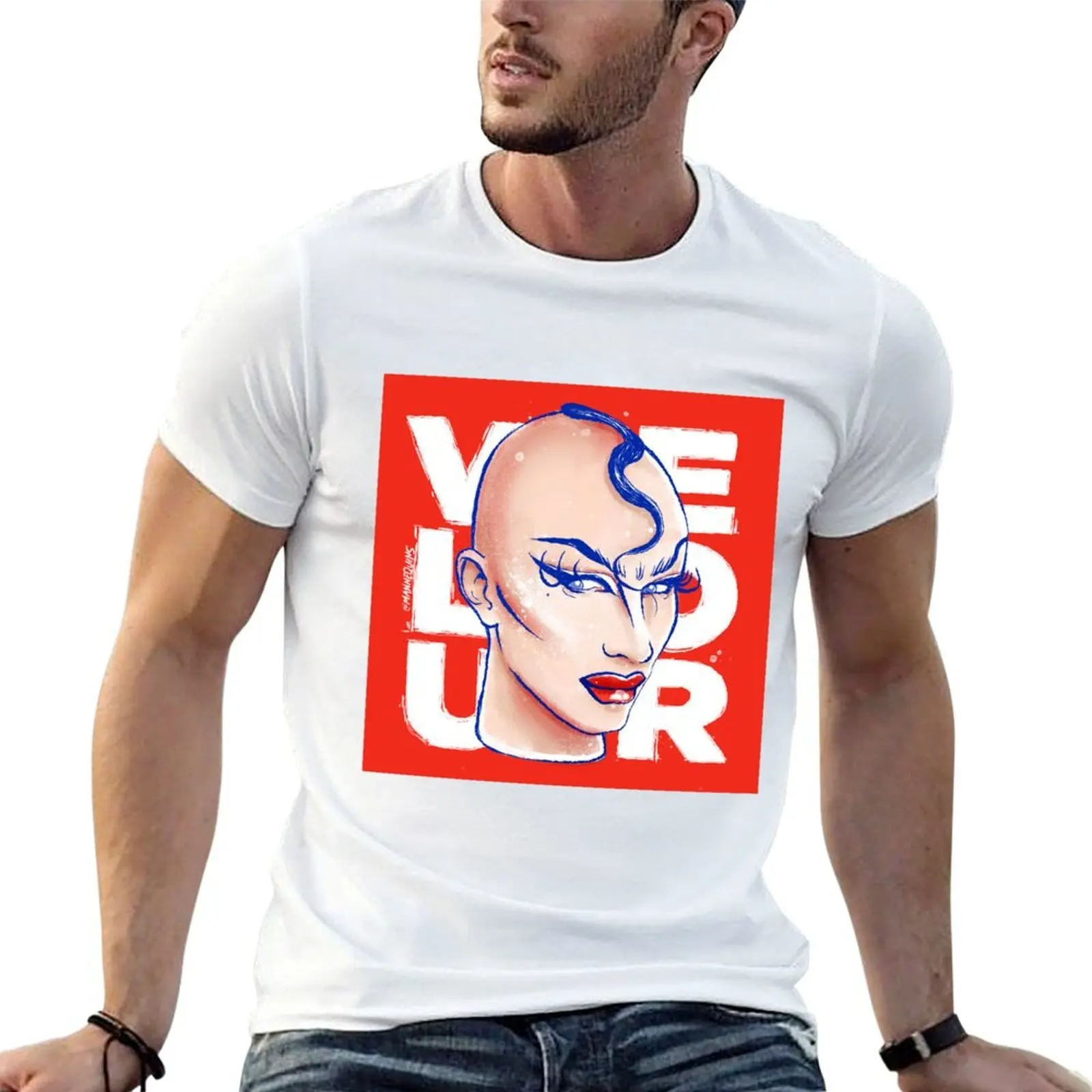 Sasha Velour T-Shirt anime stuff customs design your own mens graphic t-shirts funny