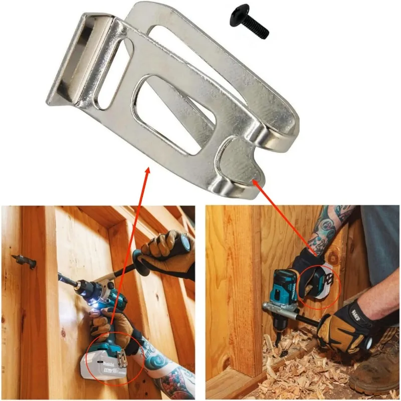 Держатель бит для электрической отвертки Makita 18 В, ударная отвертка, крючок с зажимом для ремня для аккумуляторных дрелей Makita 18 В, ударная отвертка