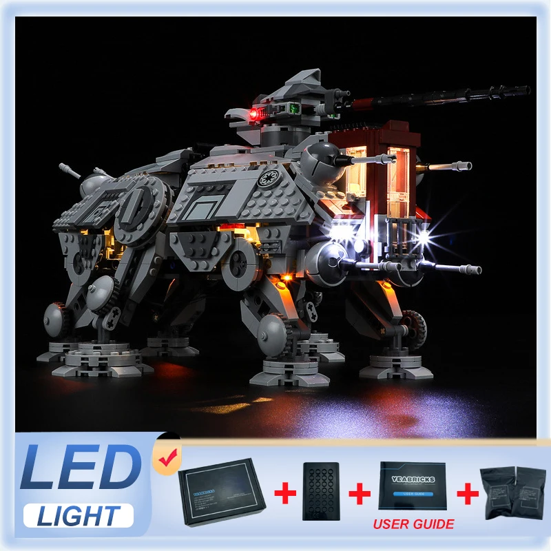 

Комплект светодиодных фонарей «сделай сам» для ходунков LEGO 75337 AT-TE (только светодиодный светильник, без модели блоков)