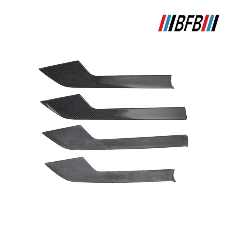 

For Audi A4 A5 Real Dry Carbon Fiber Interior Door Central Control Instrument Multimedia Button Panel Modification Accessories
