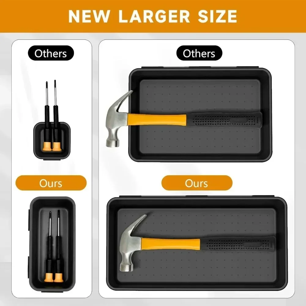 5 Size Customized Interlocking Shallow Tool Organizer Tray Divider Desk Drawer Organizers Separators Storage Bins Container