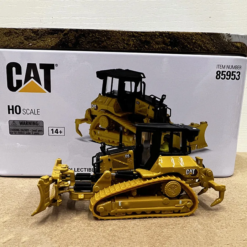 DM Diecast Alloy 1:87 Scale CAT D5 DOZER Crawler Bulldozer Model Adult Classic Collection Display Ornament Souvenir