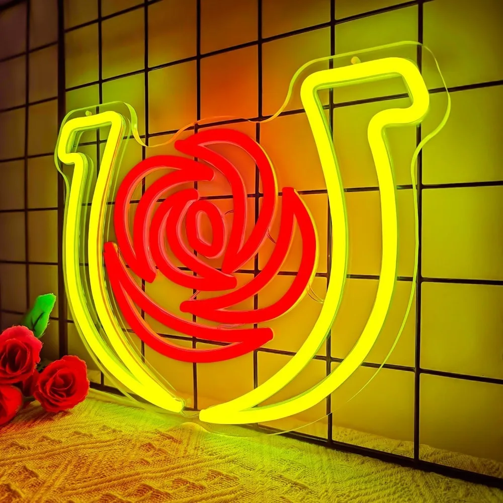 Kentucky Horse Neon Sign Dimmable USB Derby Led Sign Run for The Roses Neon Lights Horse Racing Party Supplies Derby Decorations