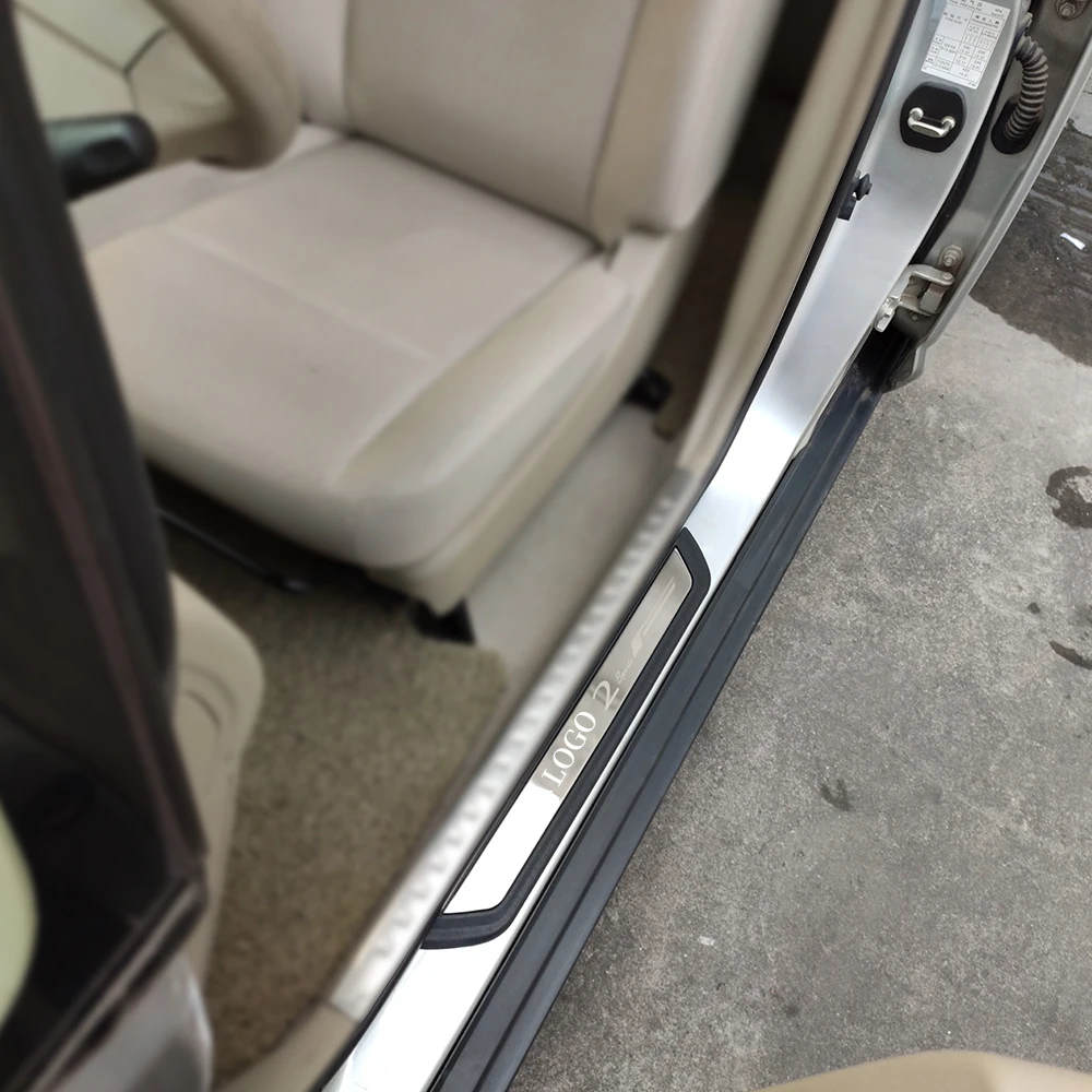 

For Mazda 2 Demio Car Accessories Stainless Steel Door Sill Strip Scuff Protectors Pedal Stickers 2020 2018 2016 2015 2014 2024