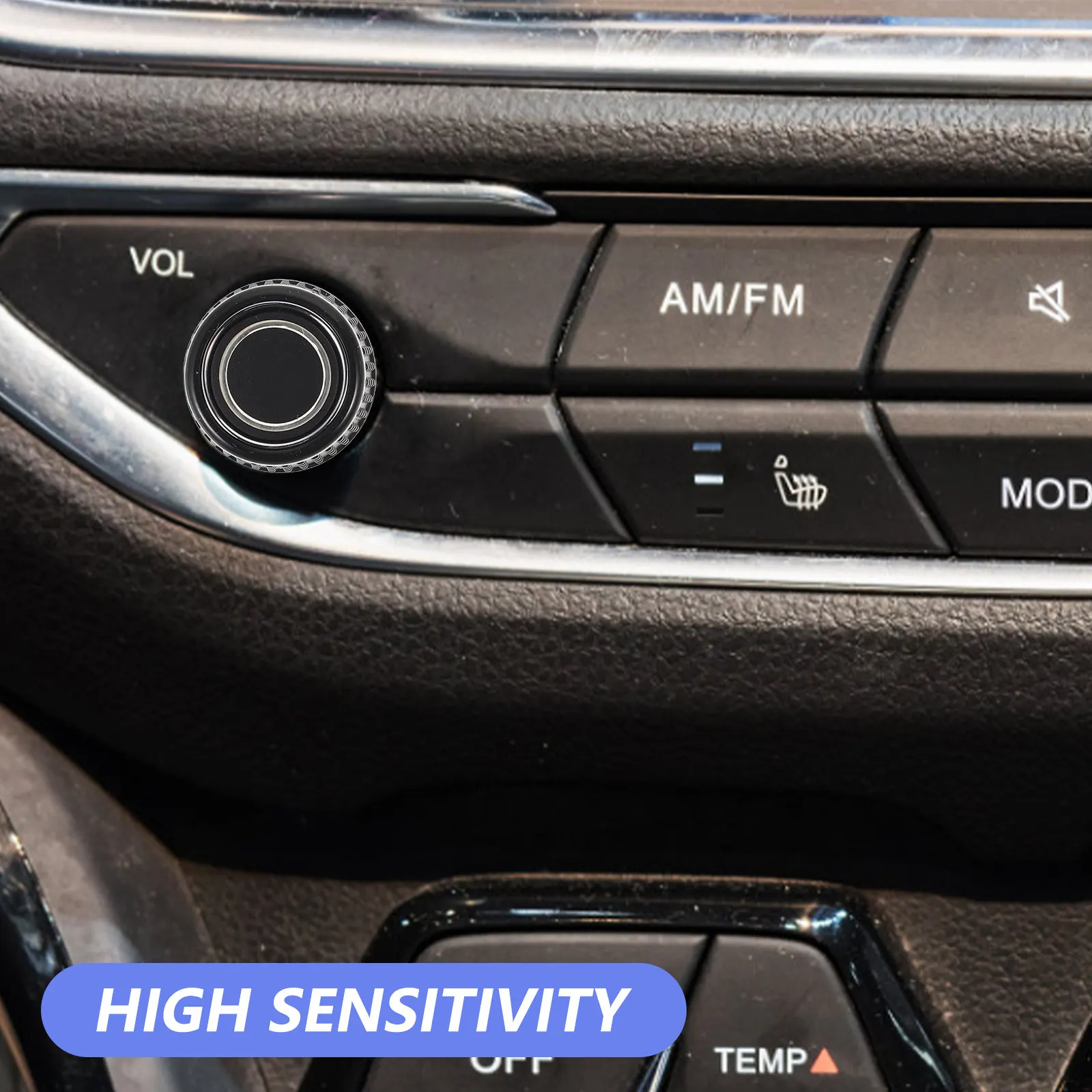 Rear Radio Knobs Replacement Car Volume Control Knob Dashboard Radio Volume Button Passenger Side 19Mm High Sensitivity Audio