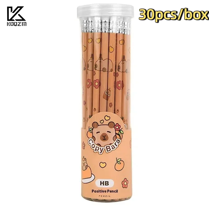 

Карандаши Barrel Capybara для учащихся начальной школы, ручка для эскизов, экзаменационный карандаш для каллиграфии, канцелярские принадлежности