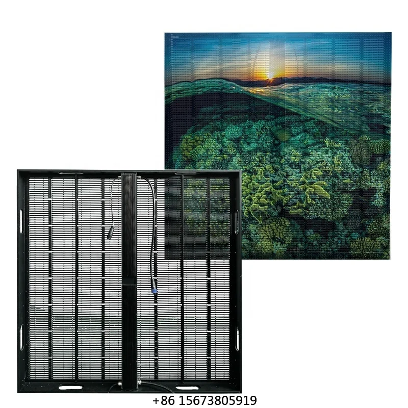 

Indoor Outdoor P3.91 Transparent Glass Curtain Led Video Wall Display High Brightness Transparent Led Screen