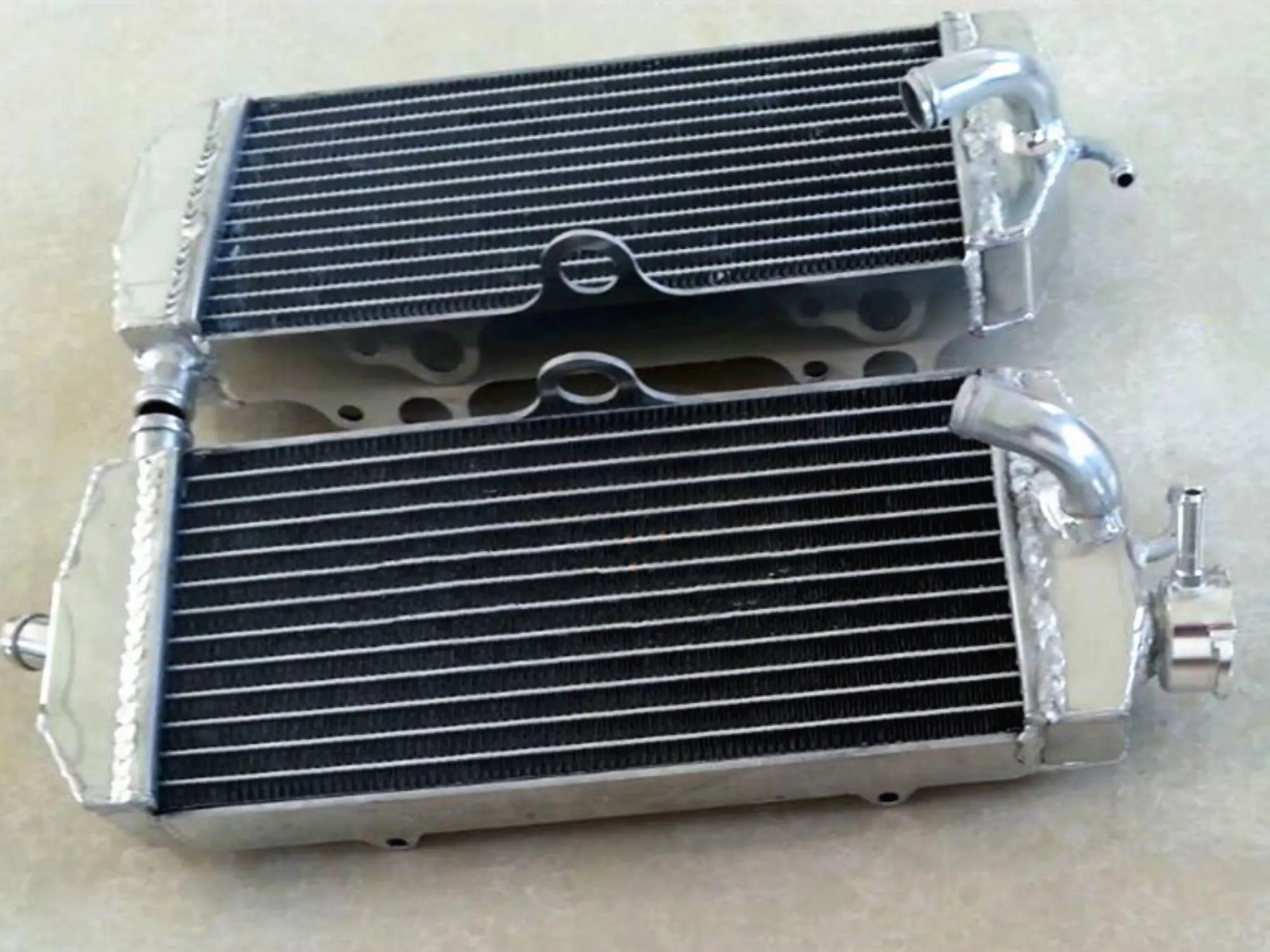 Both sidesFor 2008-2014 TM Racing EN 125/144/250/300 Aluminum Radiator Cooler Cooling Coolant 2008 2009 2010 2011 2012 2013 2014