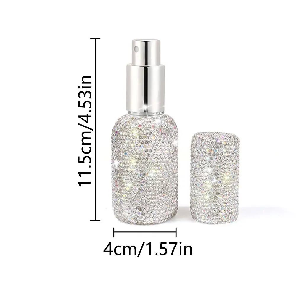 Portable Rhinestone Perfume Bottle Luxury Refillable Small Scent Pump Atomizer Empty Pocket Size Spray Dispensers Makeup