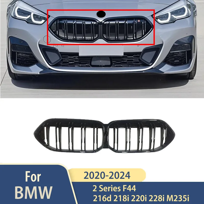 

Гоночные грили, аксессуары для BMW 2 серии F44 216d 218i 220i 228i M235i 2020-2024, автомобильные передние решетки для почек, внешние обвесы