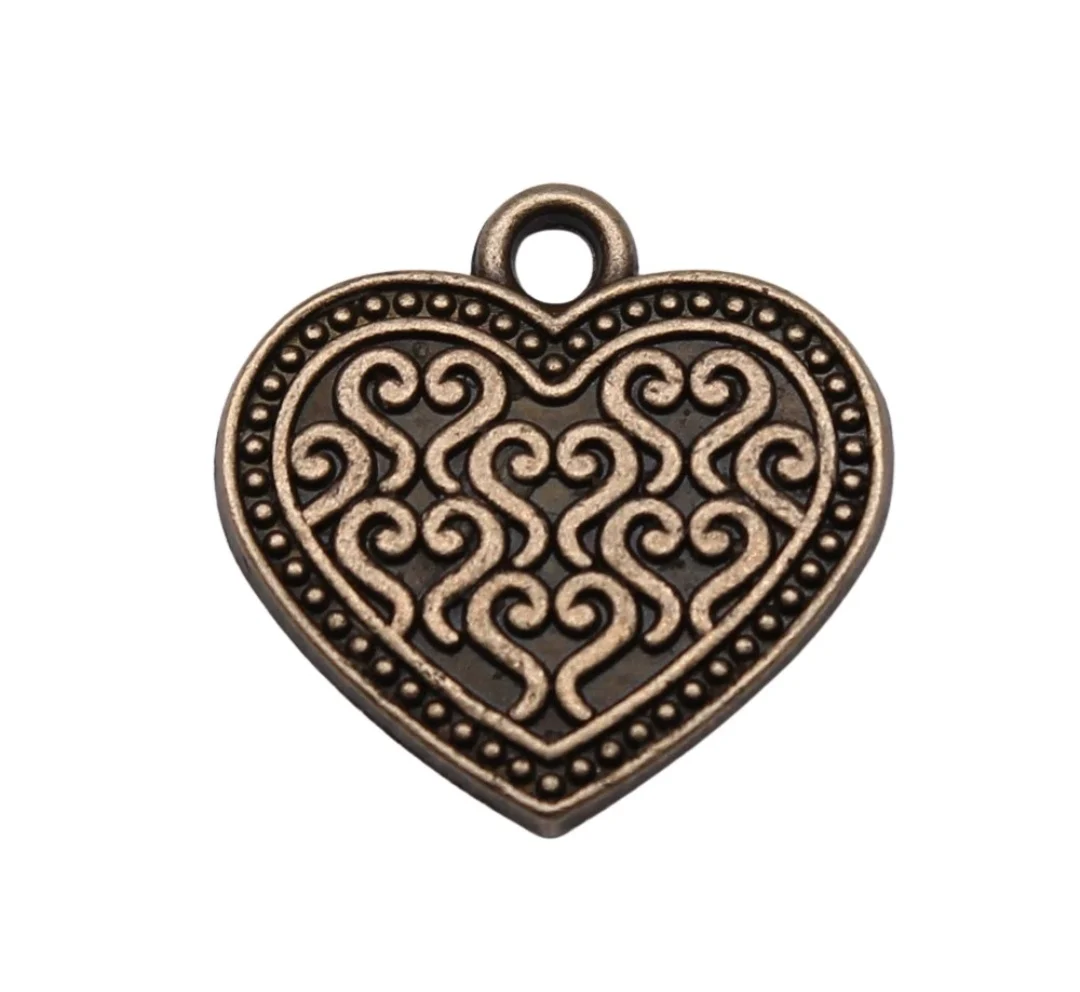 

15pcs 18x18mm Zinc alloy metal antiqued bronze plated charm T1122 for jewelry making