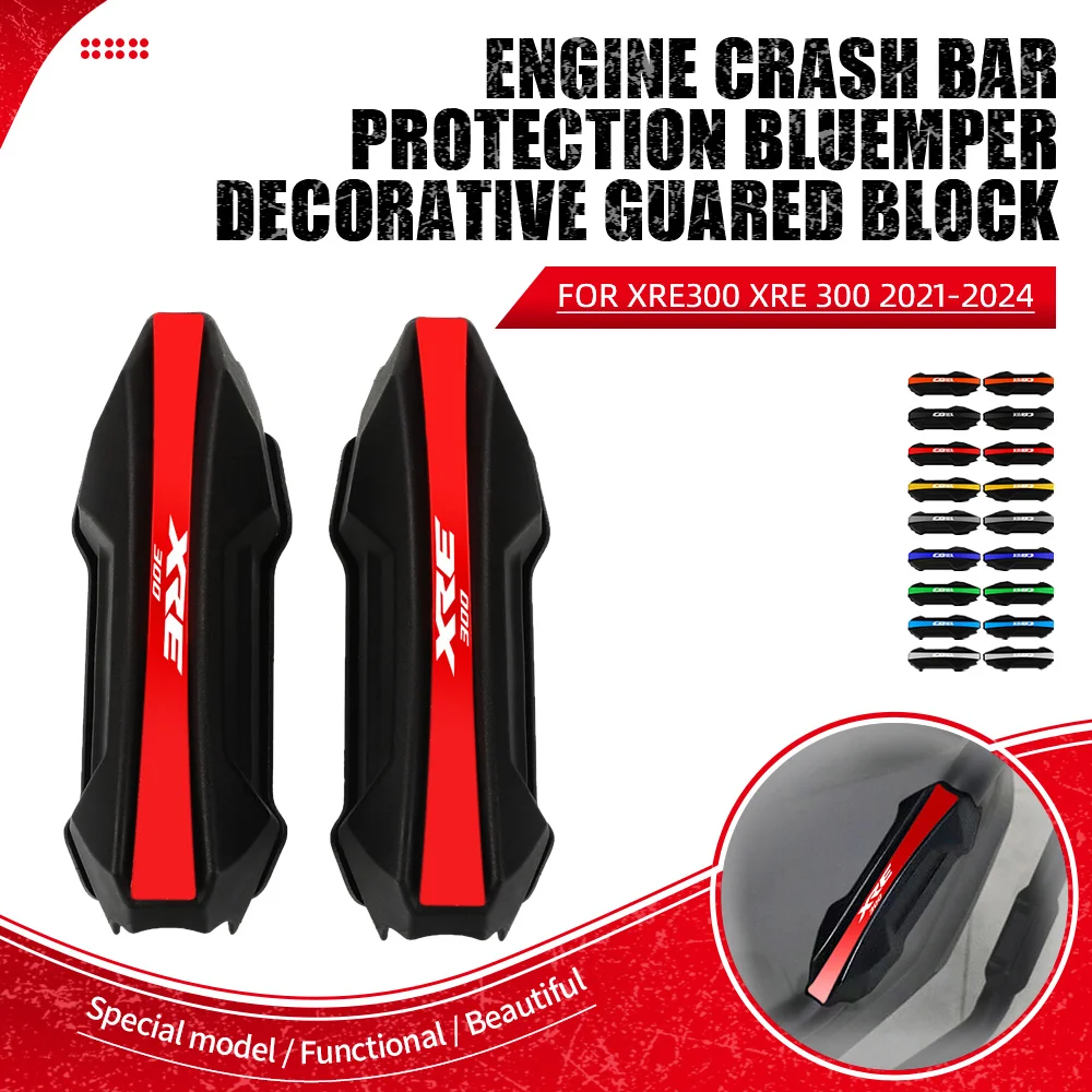 

Motorcycle Guard Block FOR HONDA XRE300 XRE 300 2021 2022 2023 2024 XRE-300 25MM Decorative Engine Crash bar Protection Bumper