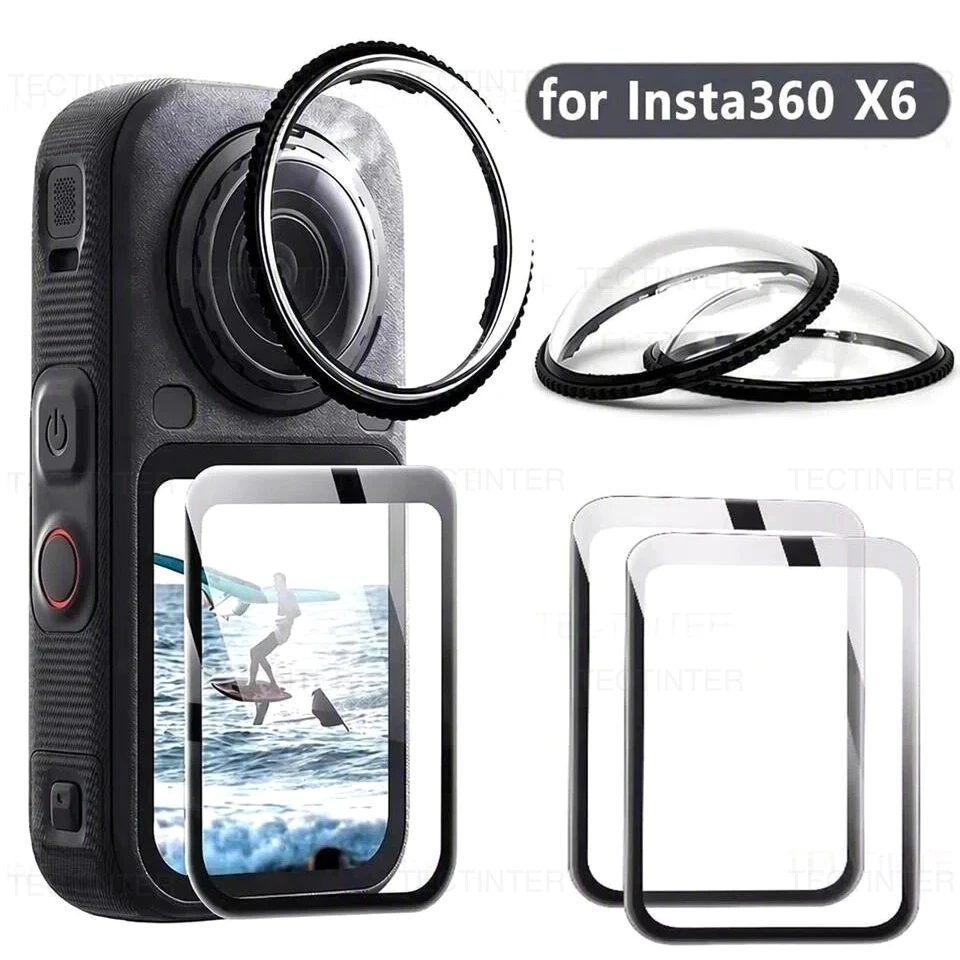 For Insta360 X6 9H Tempered Glass Screen Protector HD Clear Anti-scratch Protection Film for Insta 360 X6 Camera Accessories