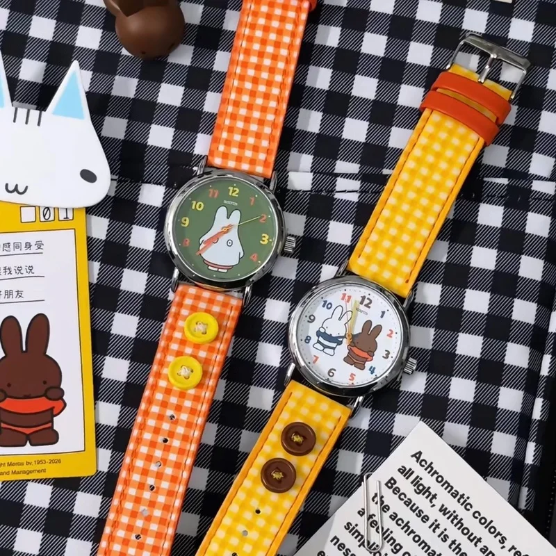Authentique Montre-bracelet Miffy Blind Box à Quartz, Tendance, Jouet de Collection, Bracelet en Nylon, Cadeau, Montre de Mode, Boîte Mystère