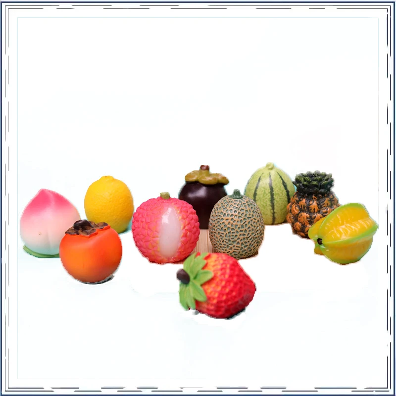 

Mini simulation fruit figurine cartoon Trendy Play Blind box cute ornament Action Figures Model Kids Toy
