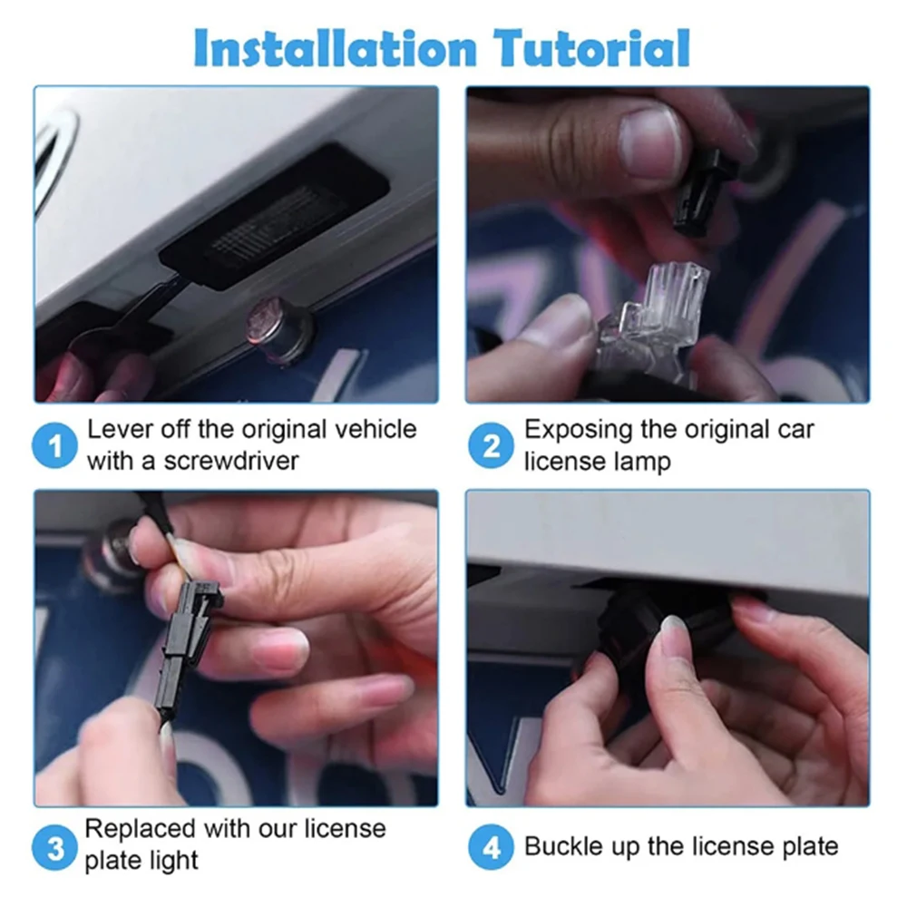 أضواء لوحة ترخيص LED لأودي ، Canbus ، لا خطأ ، رقم ، Q3 ، Q5 ، A1 ، S1 ، A3 ، A4 ، S4 ، A5 ، A6 ، S6 ، RS6 ، A7 ، S7 ، RS7, TT, 6000K, 2 قطعة #5