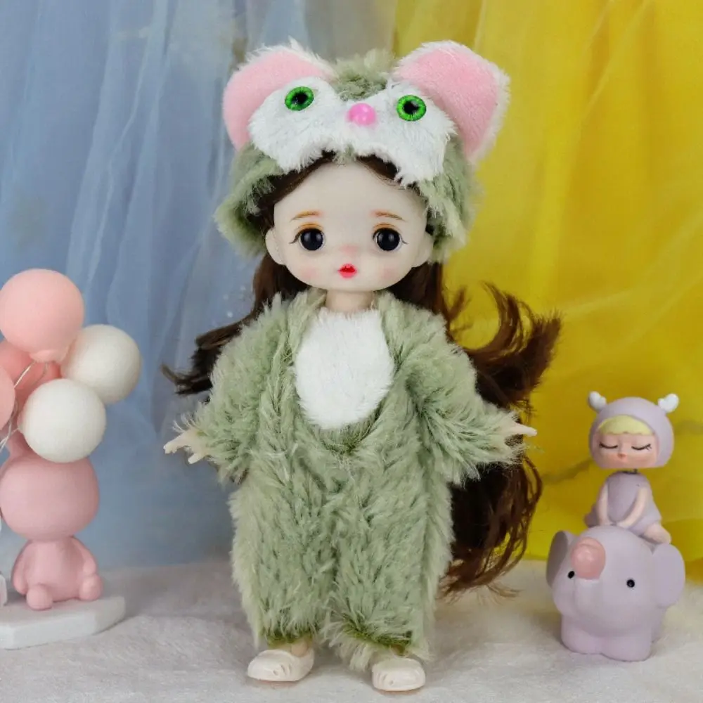المفاصل المنقولة لطيف BJD دمية ملونة نابض بالحياة دمية فتاة صغيرة لطيف Kawaii المنقولة المفاصل فتاة صغيرة دمية هدية حفلة