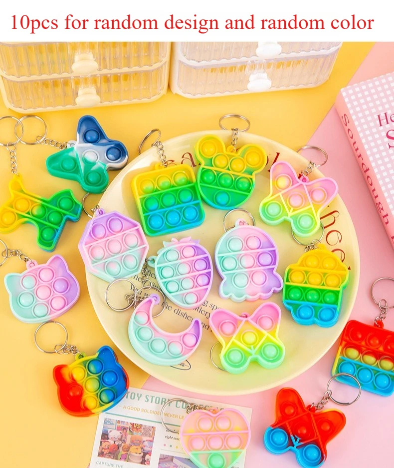 10 peças brinquedos sensoriais mole de cor aleatória para crianças, material durável, lembranças de festa de aniversário de natal, presentes para meninos e meninas