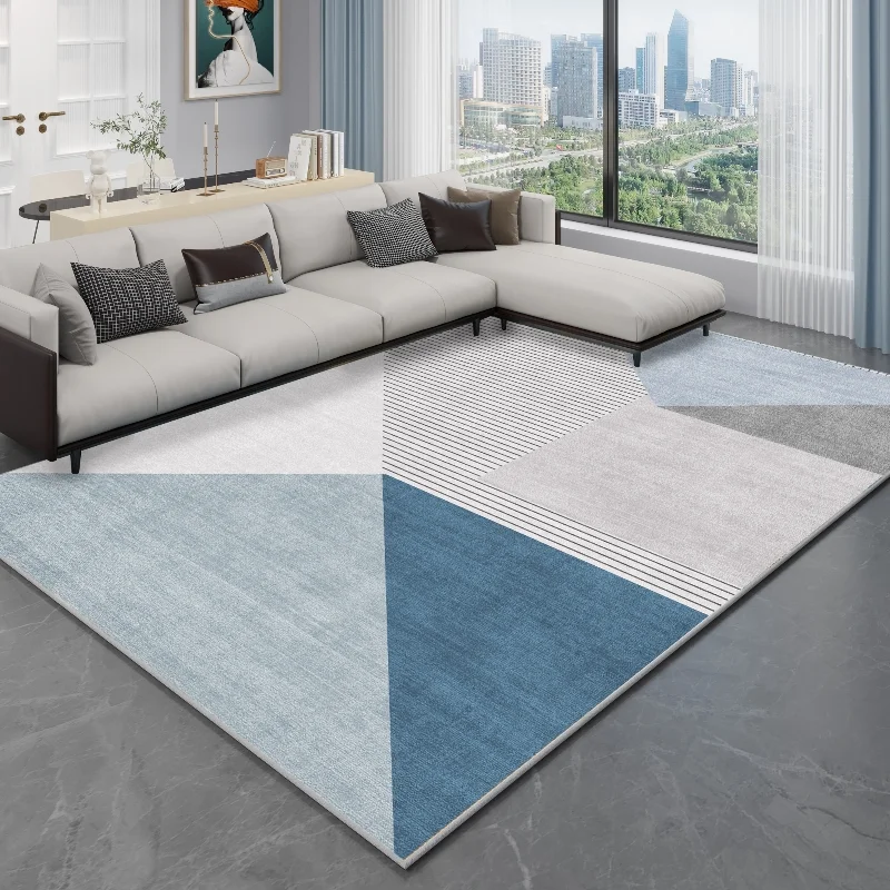 

VIKAMA простой геометрический коврик для гостиной, журнального столика, одеяло, диван, спальня, нескользящий напольный коврик, украшение для дома