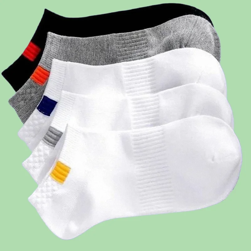 Chaussettes Courtes Coupe Basse pour Homme et Femme, Confortables, Décontractées, dehors, Respirantes, Bateau, Haute Qualité, 5/10 Paires