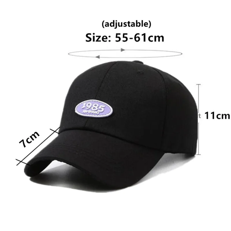 2023 Spring New Simple Label Cotton Baseball Caps For Men And Women Fashion Couple Hats Sports Cap Snapback Cap Free Shipping