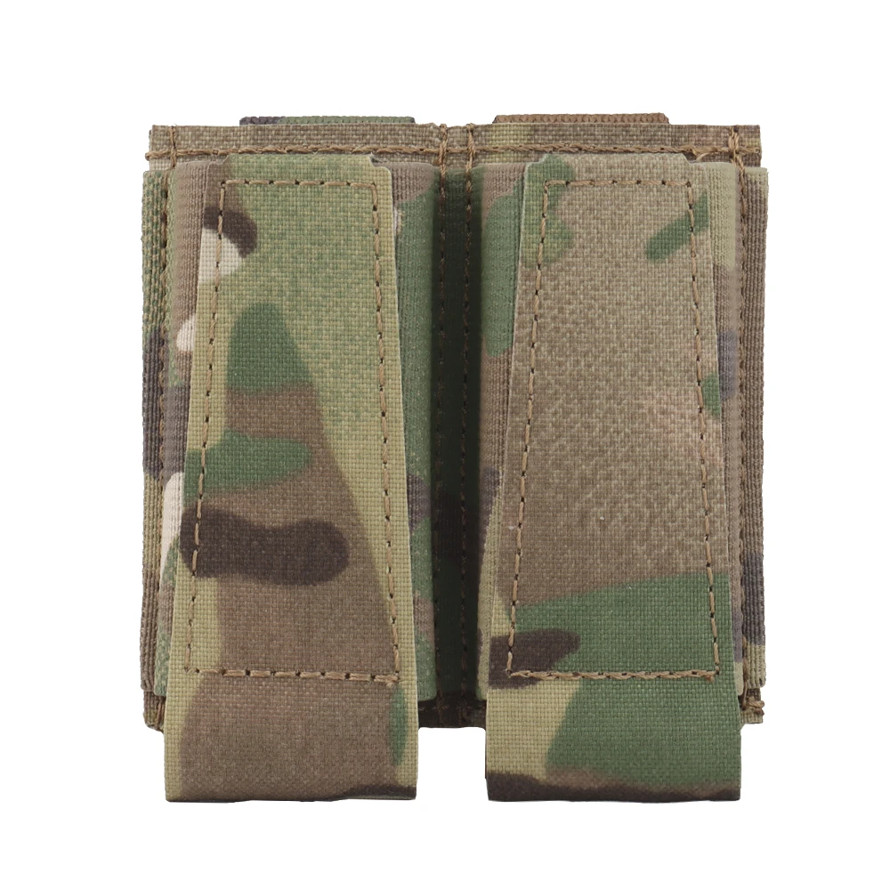Bolsa táctica MOLLE para dos cargadores de pistola 9mm
