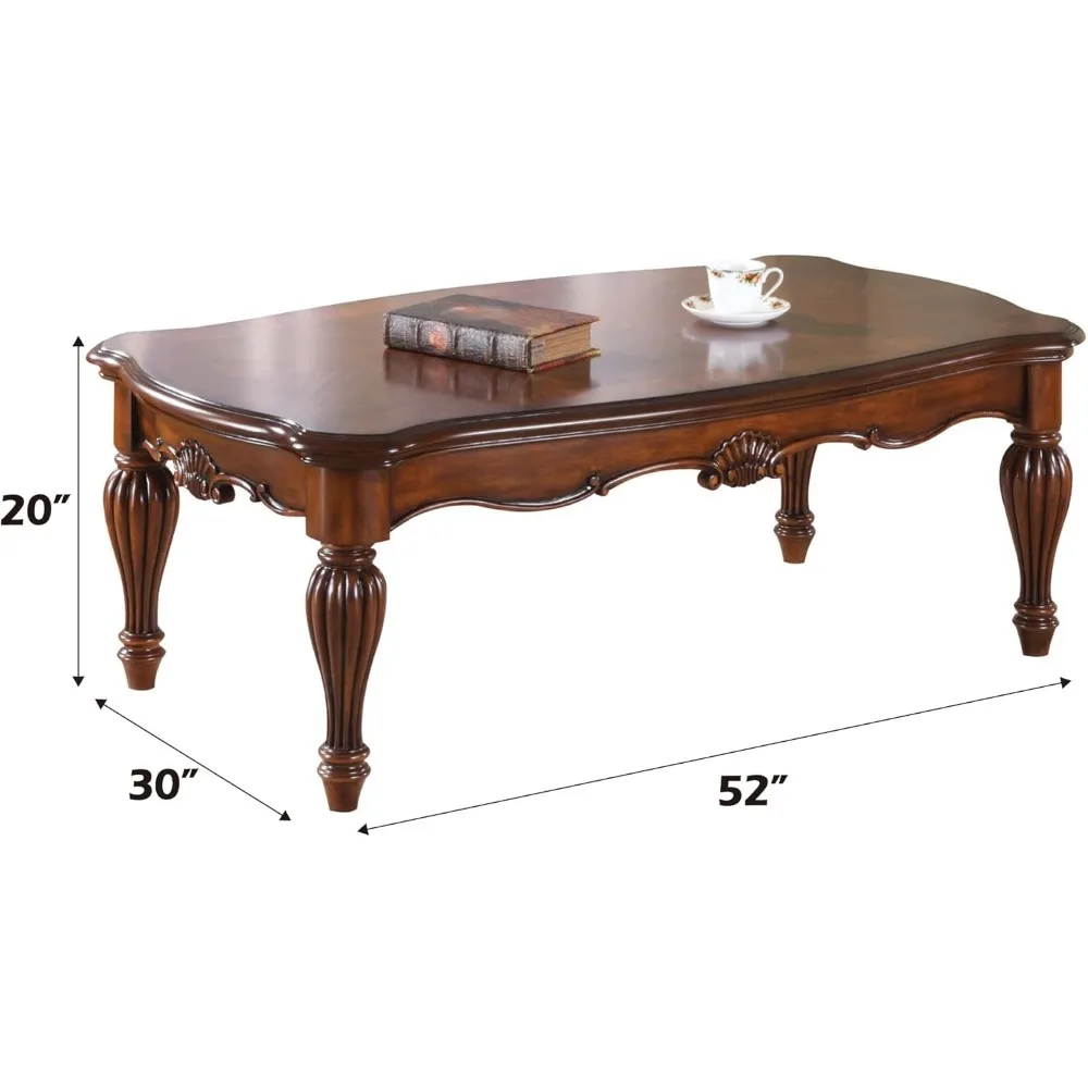 Table basse Dreena, finition cerisier