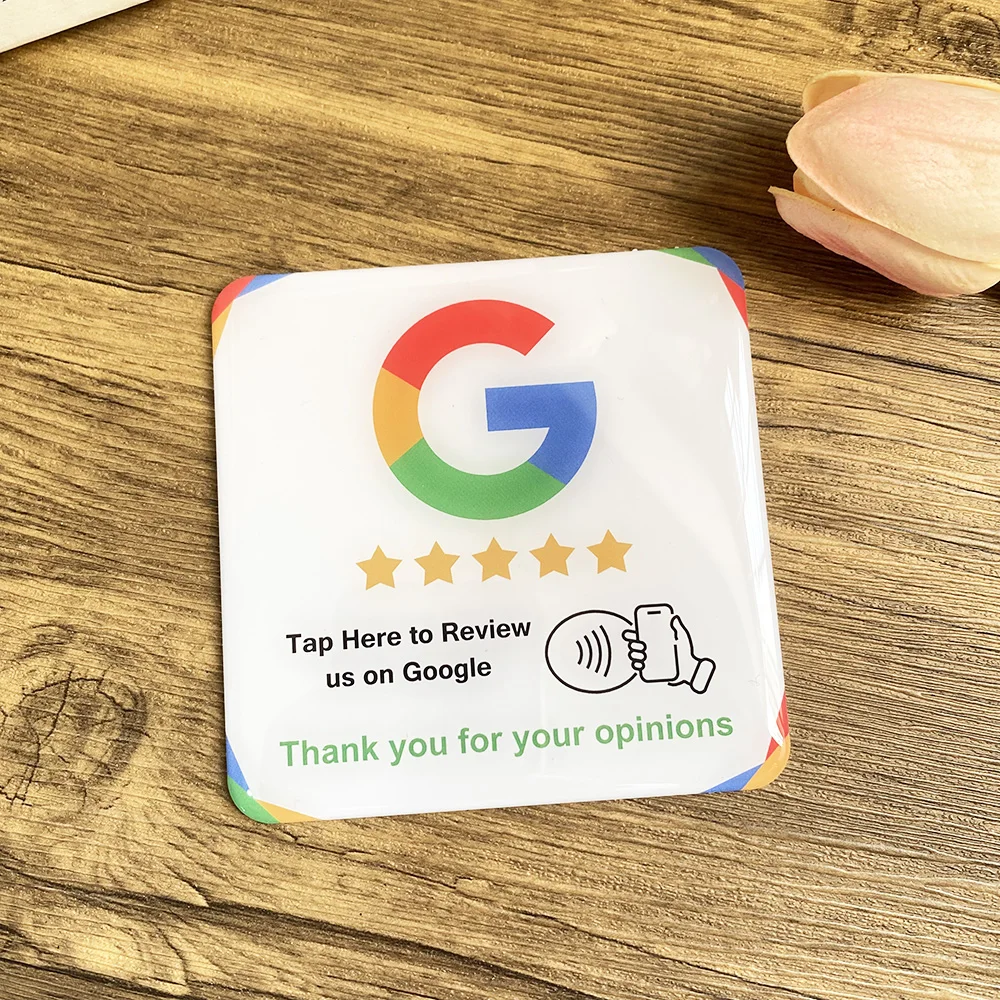 Imagem -02 - Google Review Adesivo Epóxi um Toque Impermeável Placa Nfc 393