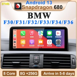 STWEI New ID6 ID7 ID8 Android 13 Qualcomm680 Snapdragon6225 8GB 256GB 10.25inch For BMW 3Series F30 F31 F32 F33 F34 F36 CarPlay