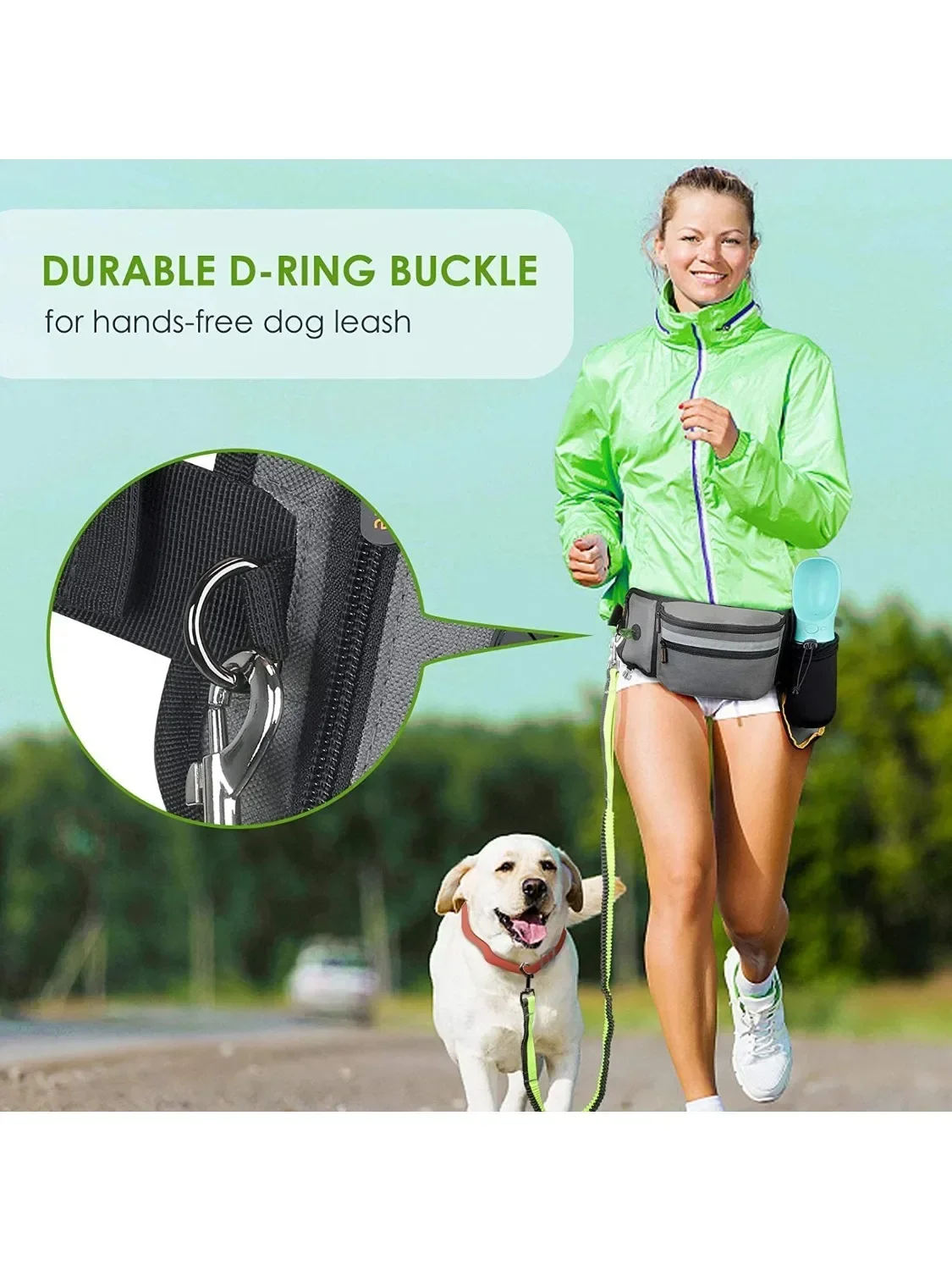 Pet training waist pack Outdoor fitness walking dog training backpack Multi-functional dog snack bag