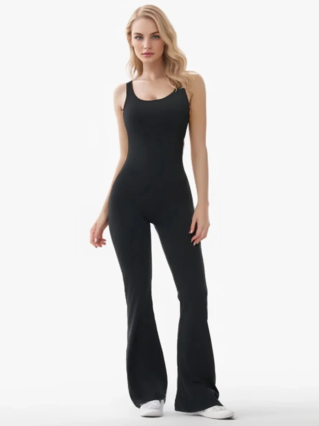 

Hollow out Beauty Back Yoga Women wide-leg Peach Butt Running Fitness Yoga Bodysuit Sexy Backless Jumpsuits