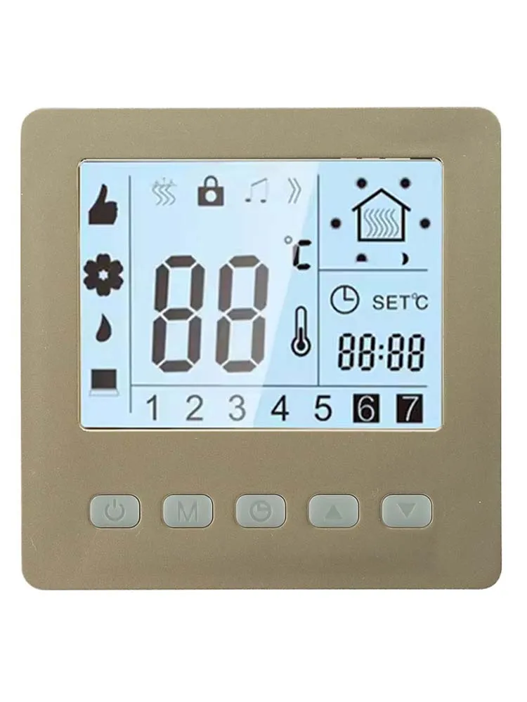 For Smart Programmable Thermostat with LCD Display Weekly Programmable and 24H Timer Function Child Lock Feature