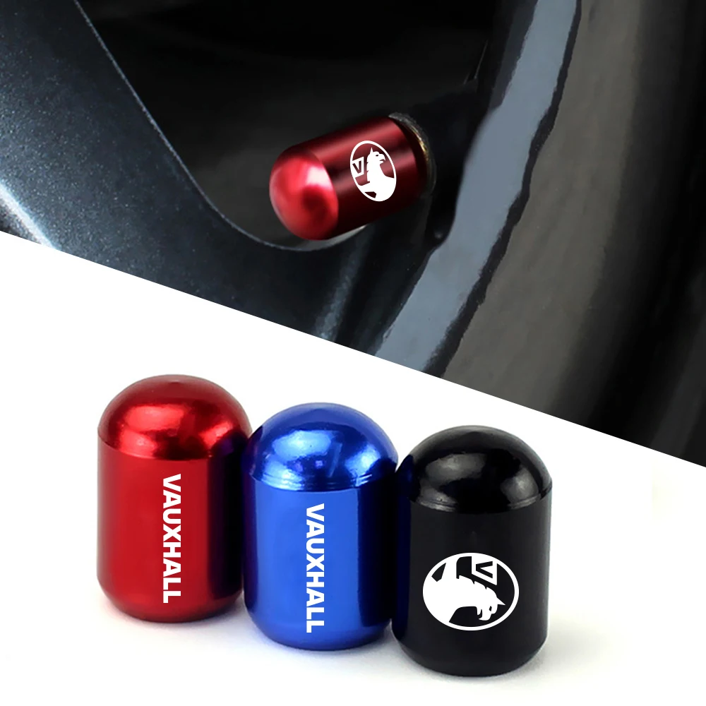 Aluminium Car Tire Stem Valve Caps Car Dustproof Caps For Opel Vauxhall Astra J K Crossland X Grandland Insignia B Zafira C