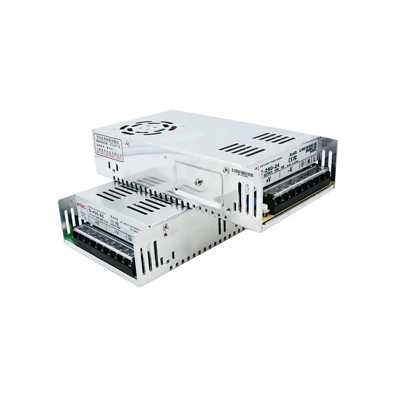 Adaptor Daya HLTNC Switch Power Supply AC DC 350w 24V 14.6A untuk Driver Motor Nema23 57 DM542 Open Loop HBS57 Close Loop Kits untuk CNC
