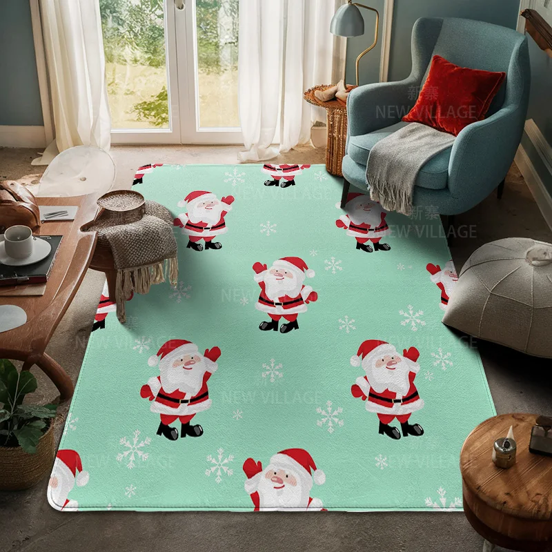 House entrance carpet Home door mat Living Room Bath Foot bathroom non-slip water absorption rugs bath Merry Christmas winter