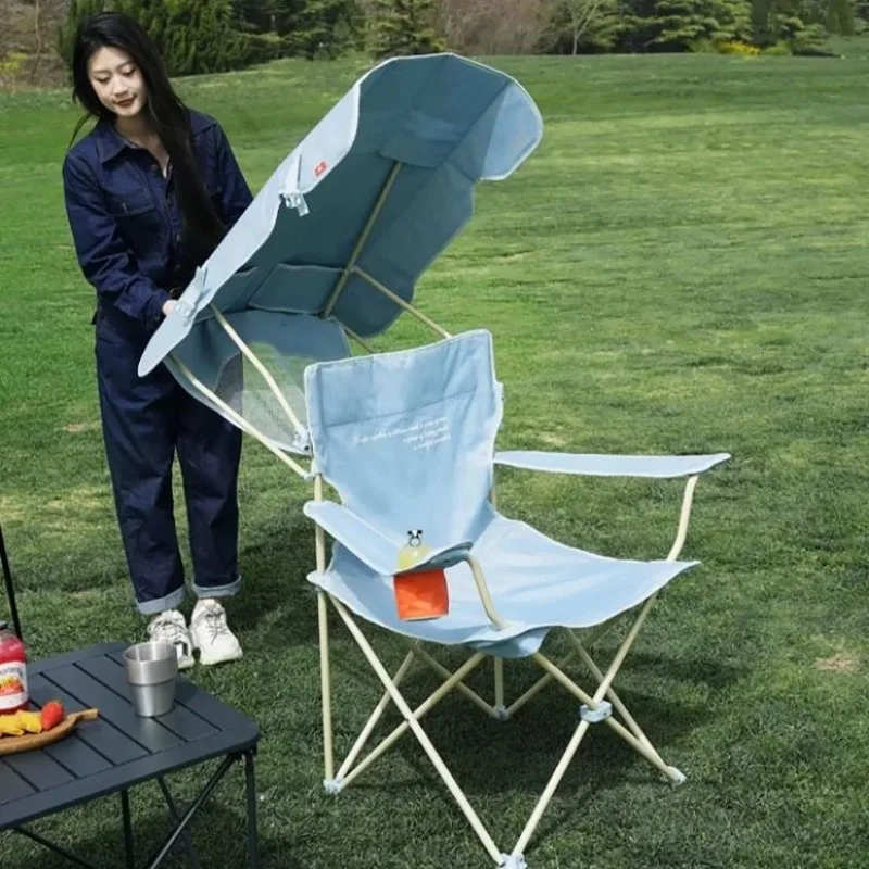 `Thickened Leisure‑Bench Foldable Portable Sunshade Seat for Outdoor Beach Fishing Camping Multi‑Use Furnishings Gear Equipment`