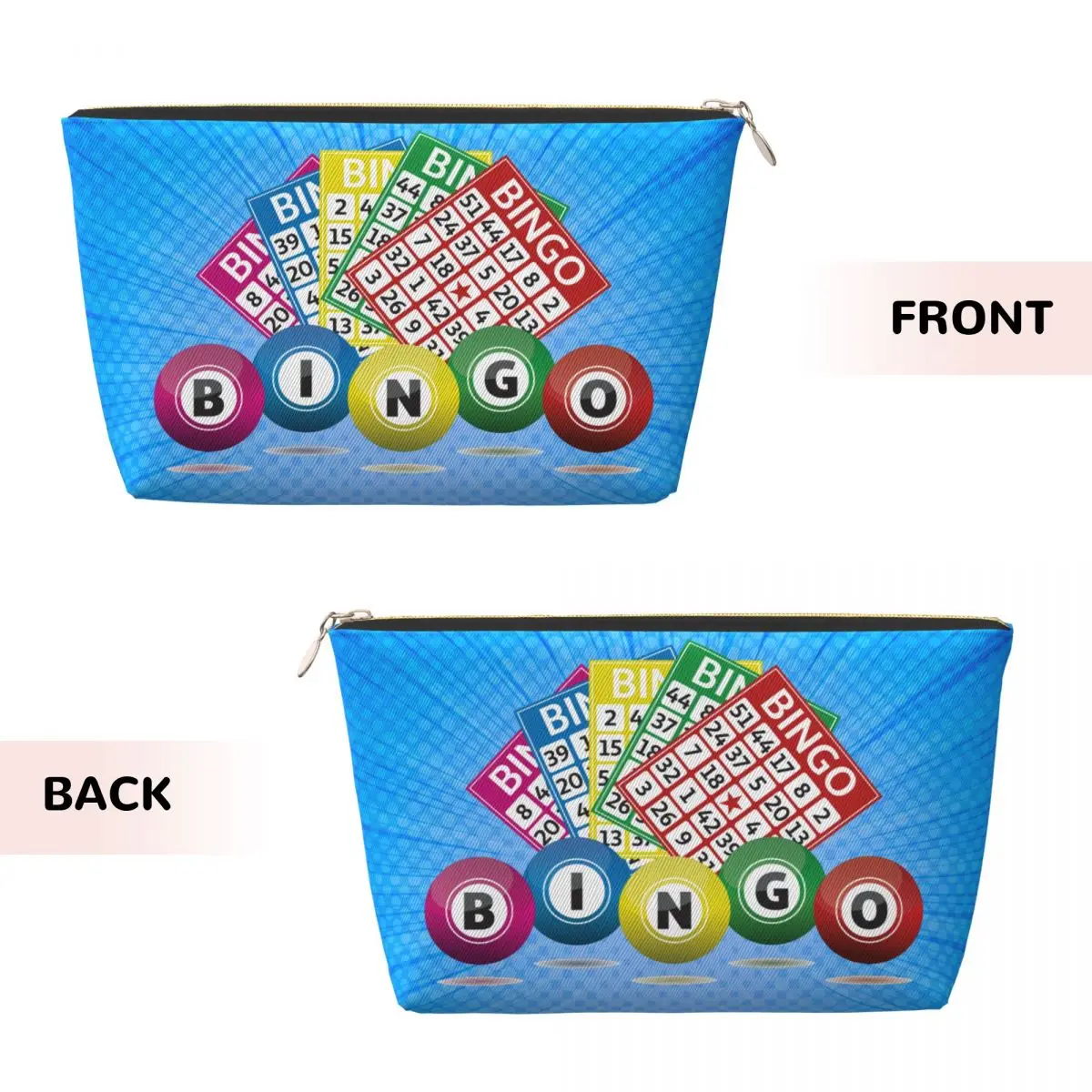 Custom Hot Game Bingo Toiletry Bag for Women Cosmetic Makeup Organizer Ladies Beauty Storage Dopp Kit Case