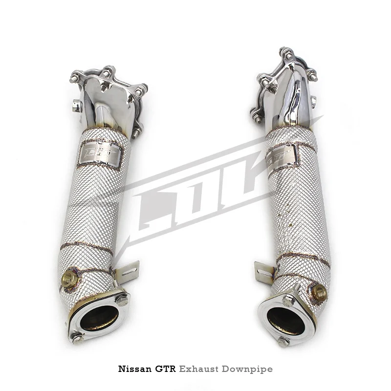 Head Section High flow Pipes Exhaust Pipes branch downpipe Exhaust Pipe with catalyst  For Nissan GTR/GT-R 3.8TT 