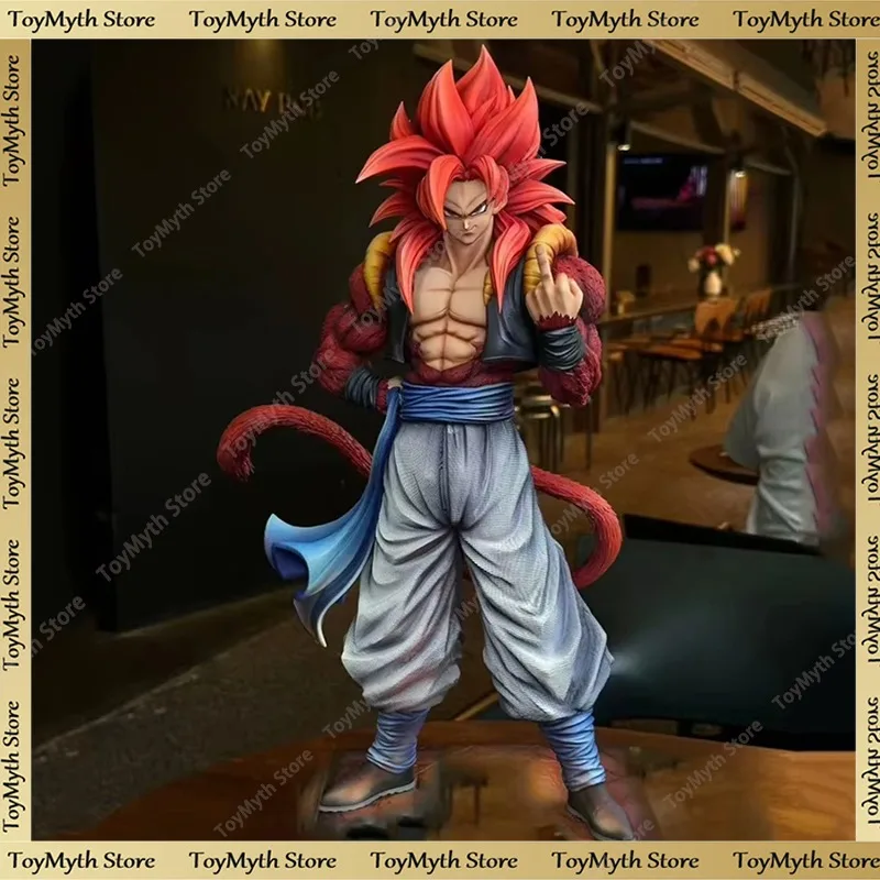 

New in Stock Dragon Ball Super Saiyan 4 Gogeta Statue Figure with Swapable Hands Anime Figure Desk Decor Gift Collection Toys