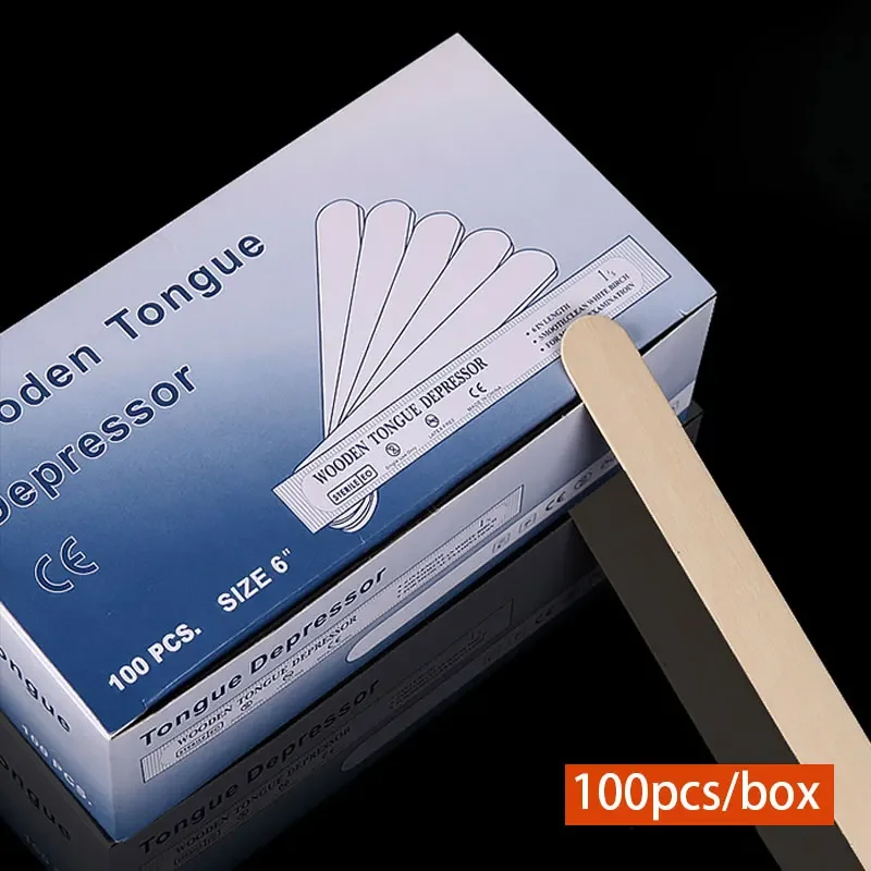 

50/100 шт. одноразовые деревянные стерилизованные индивидуально упакованные депрессоры для языка, стоматологические инструменты, принадлежности
