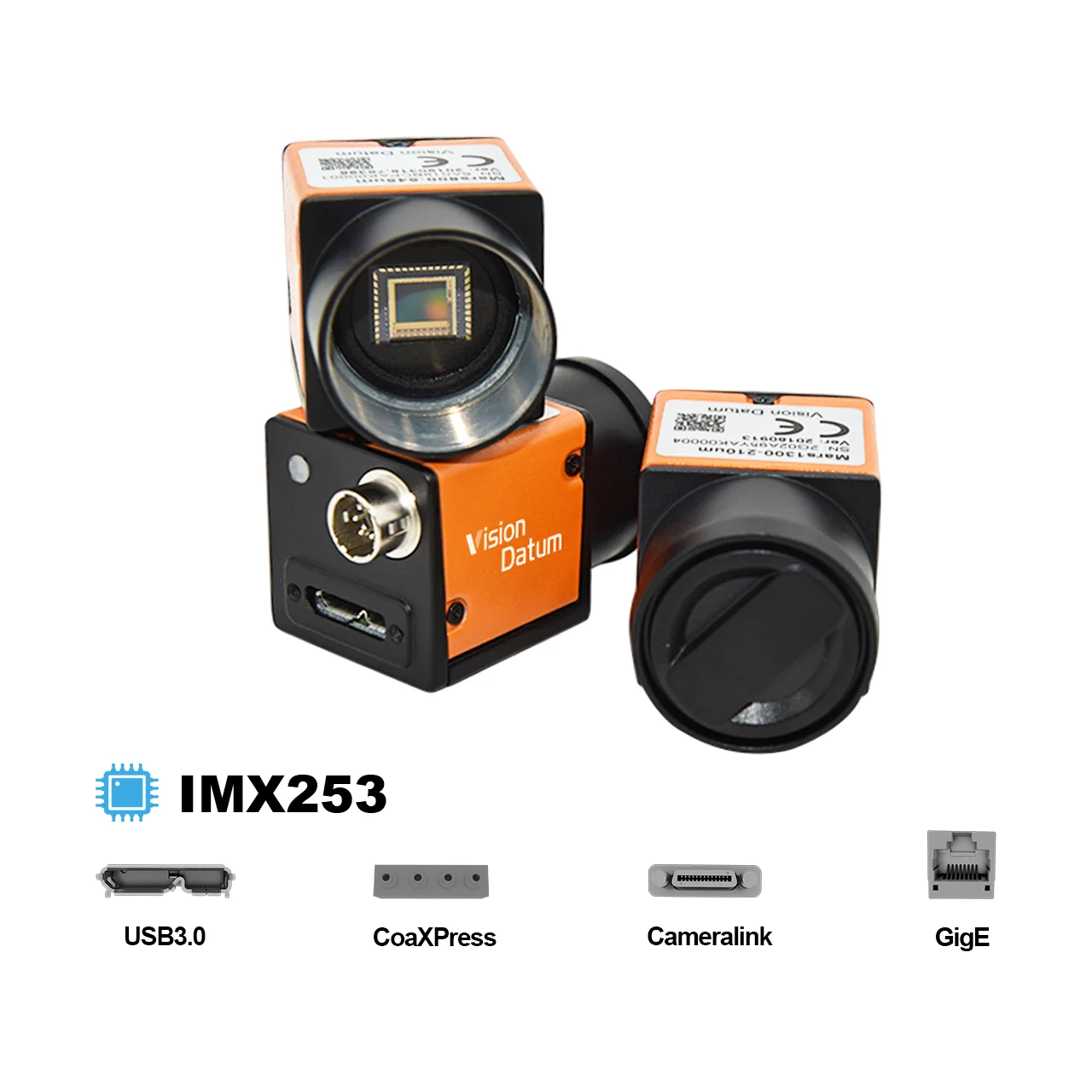 Machine Vision High Resolution 12mp 68fps IMX253 10GigE Cmos High Speed Hikrobot Gige Camera for Industrial Application