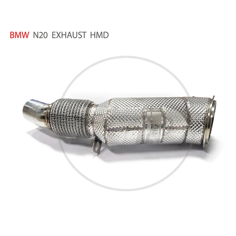 HMD Car Exhaust Downpipe for BMW GT320i GT328i N20 Engine F34 2.0T  With Heat Shield