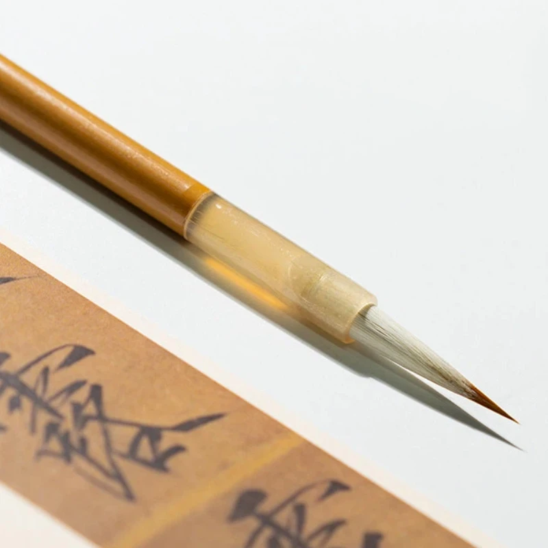 Chinese Calligraphy Writing Brush for Regular Script Copying Scripture Writing Brush for Beginners Practice Art Studying Supply