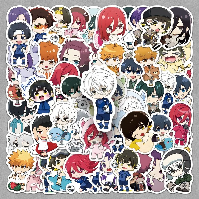 

52PCS Hot Blue Lock Series Q Version Sticker Cartoon Anime Character Creativity Printing DIY Notebook Personalized Stickers