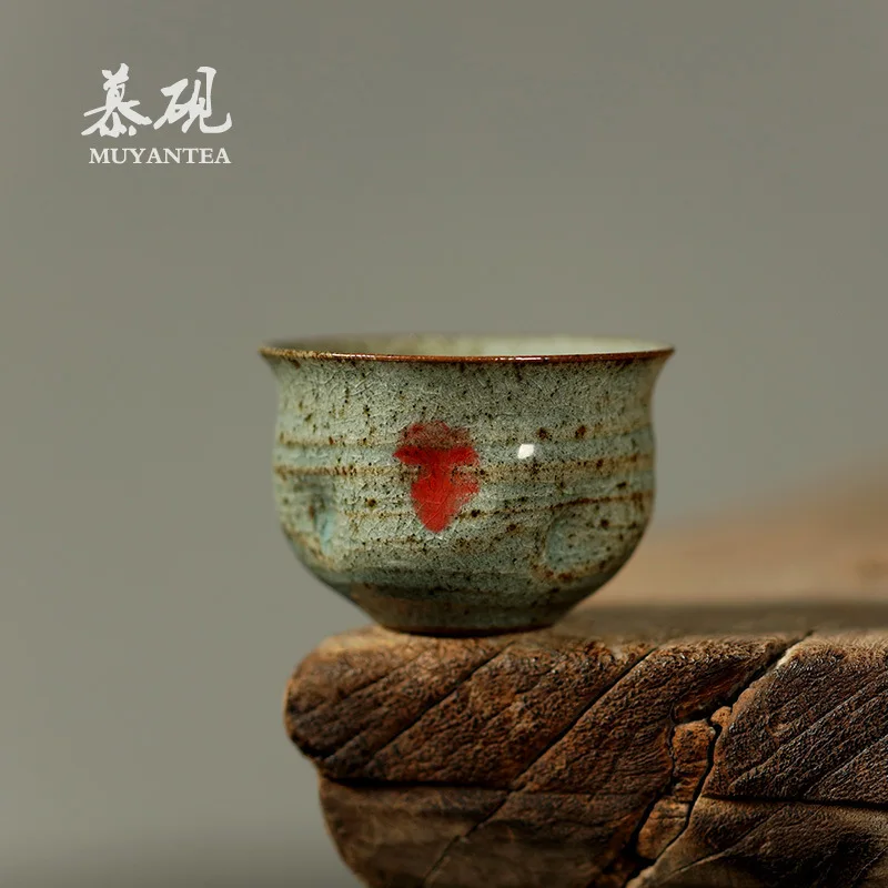 

Mu Yan Handmade Thin-Walled Lin Shipeng's Instagram-Style Japanese Creative Host Cup, Ceramic Household Tea Set, Tasting Cup