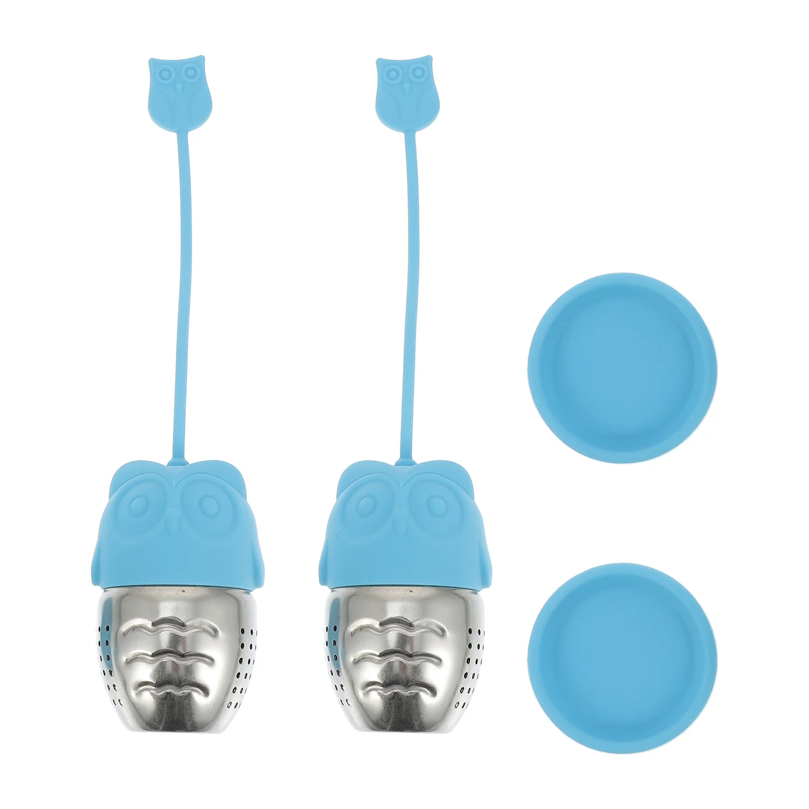 

2Pcs Tea Bag Strainers Silicone Loose Leaf Tea Infusers Reusable Filters for Brewing Steeping Diffuser Tools Eco Friendly