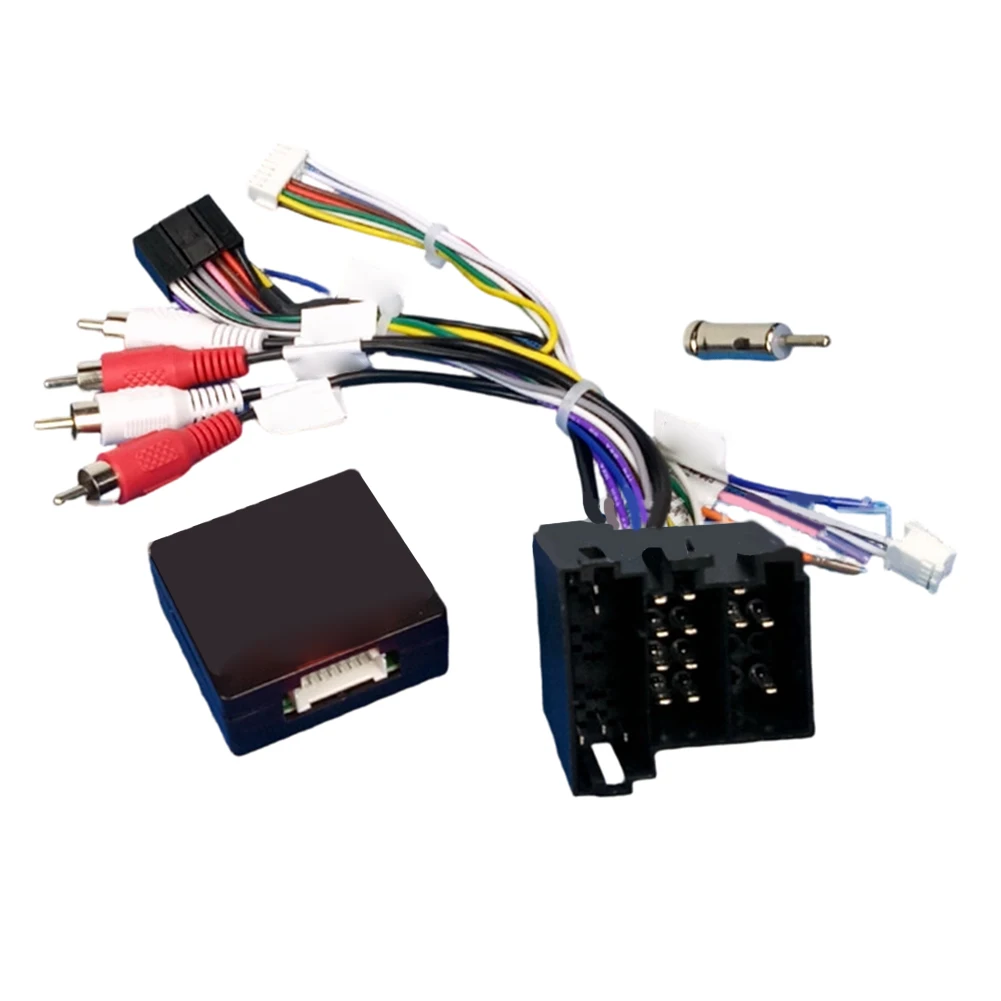 

CAN Bus Decoder Box and 16-Pin Wiring Harness Adapter for Aftermarket Audio Use in For Fiat For Doblo and 500L Vehicles