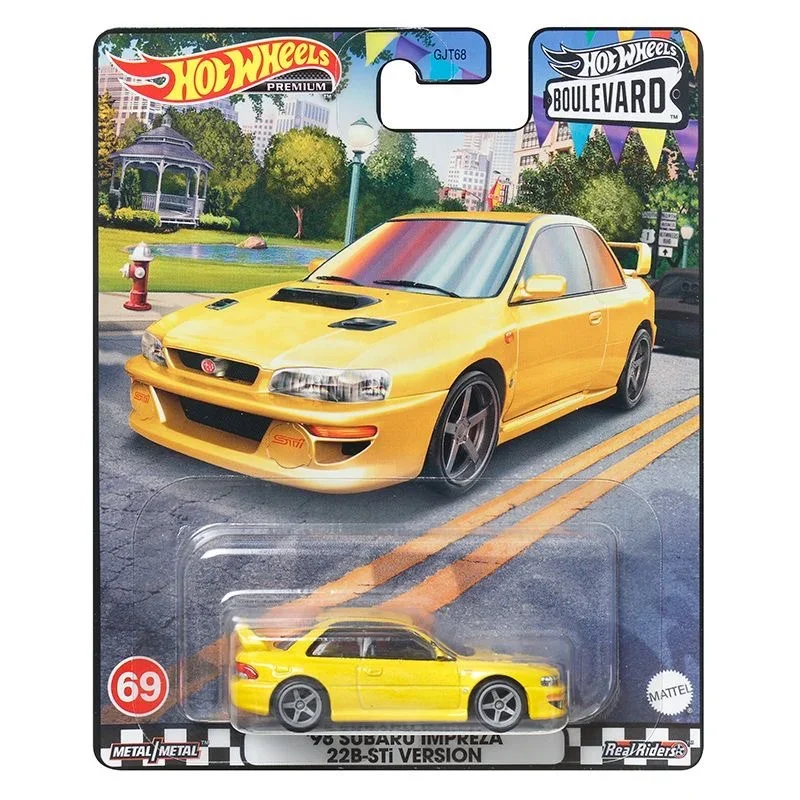 Original Hot Wheels Premium 1/64 Auto Boulevard Ford Volkswagen Skyline Iron Bottom Rubber Tire Real Car Toys for Boys Diecast